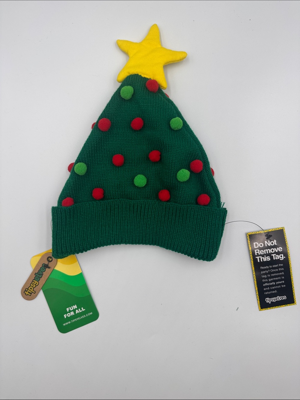Tipsy Elves Kids Forest Green Knit Mittens